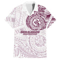 Personalized Manly Warringah Sea Eagles Hawaiian Shirt Polynesian Tribal Chest and Sleeve Tattoo