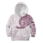 Personalized Manly Warringah Sea Eagles Kid Hoodie Polynesian Tribal Chest and Sleeve Tattoo