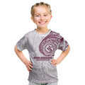 Personalized Manly Warringah Sea Eagles Kid T Shirt Polynesian Tribal Chest and Sleeve Tattoo