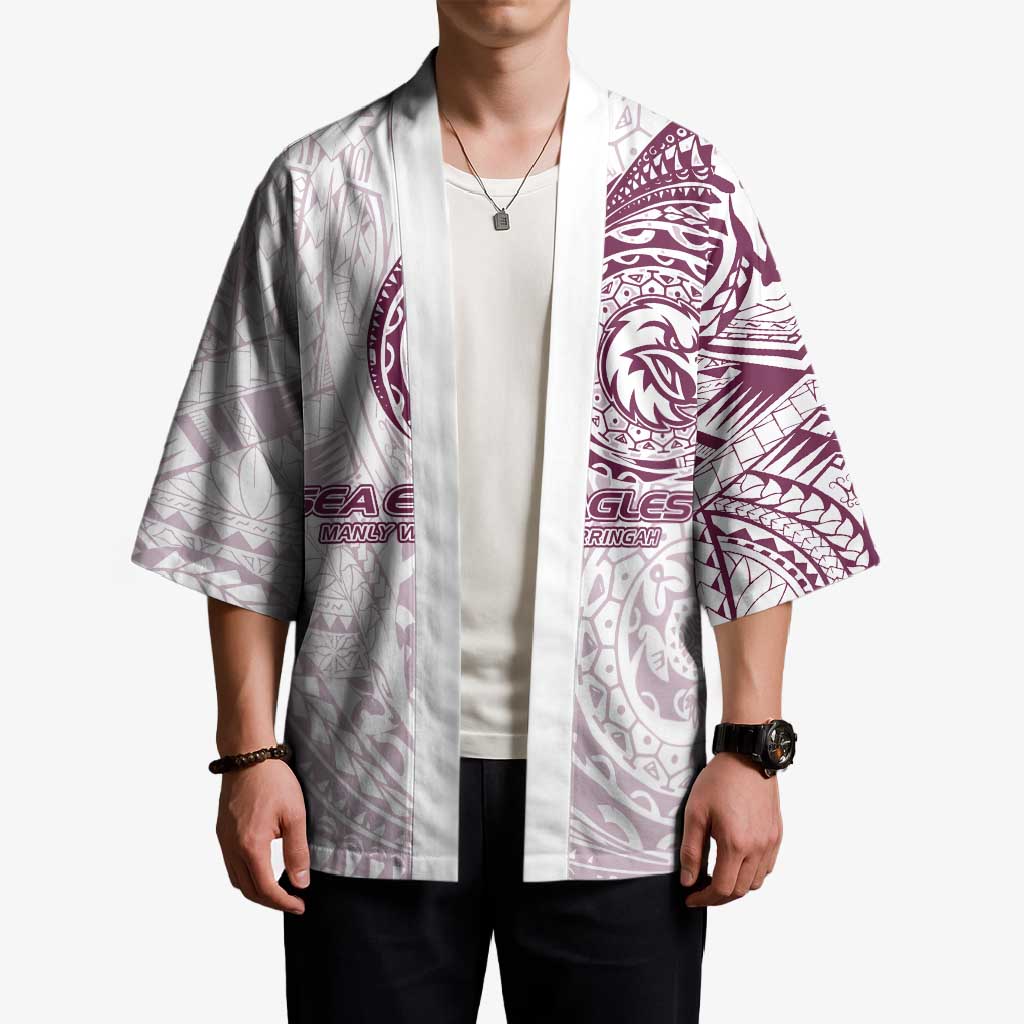 Personalized Manly Warringah Sea Eagles Kimono Polynesian Tribal Chest and Sleeve Tattoo
