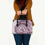 Personalized Manly Warringah Sea Eagles Leather Bag Polynesian Tribal Chest and Sleeve Tattoo