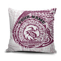 Personalized Manly Warringah Sea Eagles Pillow Cover Polynesian Tribal Chest and Sleeve Tattoo