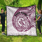 Personalized Manly Warringah Sea Eagles Quilt Polynesian Tribal Chest and Sleeve Tattoo