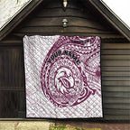 Personalized Manly Warringah Sea Eagles Quilt Polynesian Tribal Chest and Sleeve Tattoo