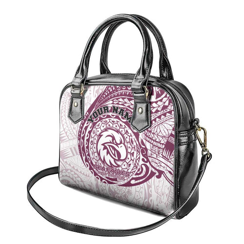 Personalized Manly Warringah Sea Eagles Shoulder Handbag Polynesian Tribal Chest and Sleeve Tattoo