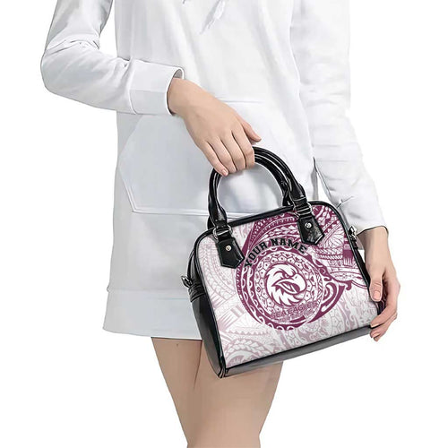 Personalized Manly Warringah Sea Eagles Shoulder Handbag Polynesian Tribal Chest and Sleeve Tattoo