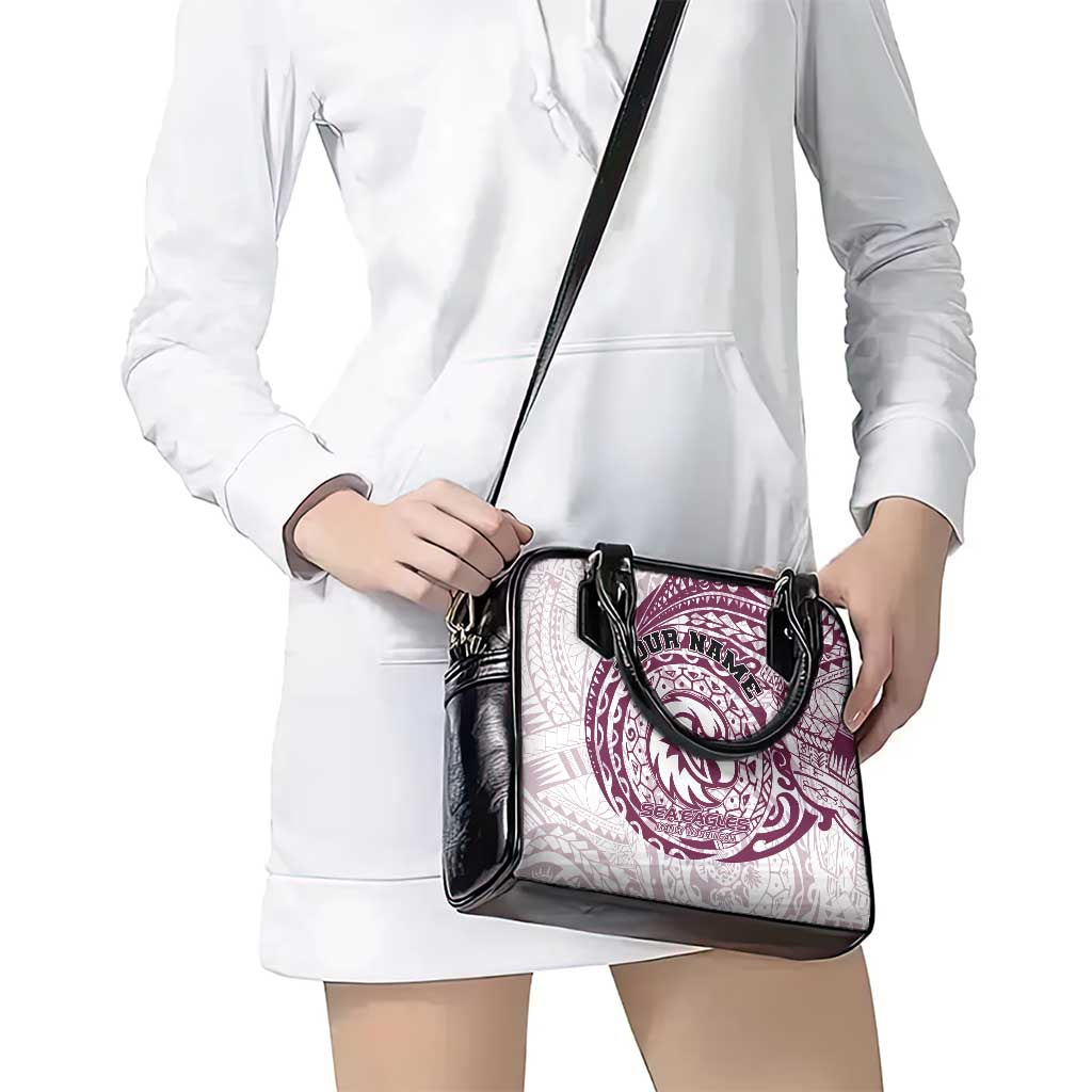 Personalized Manly Warringah Sea Eagles Shoulder Handbag Polynesian Tribal Chest and Sleeve Tattoo