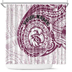 Personalized Manly Warringah Sea Eagles Shower Curtain Polynesian Tribal Chest and Sleeve Tattoo