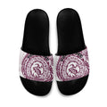 Personalized Manly Warringah Sea Eagles Slide Sandals Polynesian Tribal Chest and Sleeve Tattoo