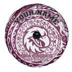 Personalized Manly Warringah Sea Eagles Spare Tire Cover Polynesian Tribal Chest and Sleeve Tattoo