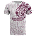 Personalized Manly Warringah Sea Eagles T Shirt Polynesian Tribal Chest and Sleeve Tattoo