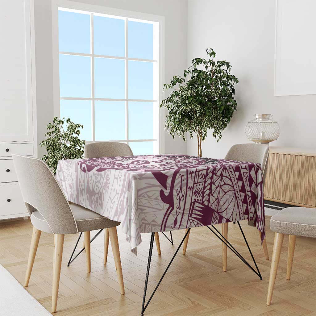Personalized Manly Warringah Sea Eagles Tablecloth Polynesian Tribal Chest and Sleeve Tattoo