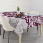 Personalized Manly Warringah Sea Eagles Tablecloth Polynesian Tribal Chest and Sleeve Tattoo