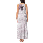 Personalized Manly Warringah Sea Eagles Tank Maxi Dress Polynesian Tribal Chest and Sleeve Tattoo