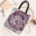 Personalized Manly Warringah Sea Eagles Tote Bag Polynesian Tribal Chest and Sleeve Tattoo