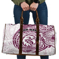 Personalized Manly Warringah Sea Eagles Travel Bag Polynesian Tribal Chest and Sleeve Tattoo