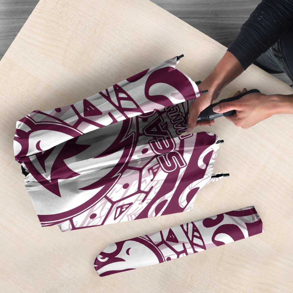Personalized Manly Warringah Sea Eagles Umbrella Polynesian Tribal Chest and Sleeve Tattoo