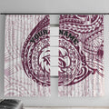 Personalized Manly Warringah Sea Eagles Window Curtain Polynesian Tribal Chest and Sleeve Tattoo