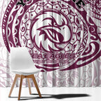 Personalized Manly Warringah Sea Eagles Window Curtain Polynesian Tribal Chest and Sleeve Tattoo