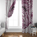 Personalized Manly Warringah Sea Eagles Window Curtain Polynesian Tribal Chest and Sleeve Tattoo