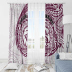 Personalized Manly Warringah Sea Eagles Window Curtain Polynesian Tribal Chest and Sleeve Tattoo
