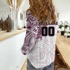 Personalized Manly Warringah Sea Eagles Women Casual Shirt Polynesian Tribal Chest and Sleeve Tattoo