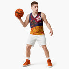 Adelaide Crow Mascot Basketball Jersey Polynesian Tribal Pattern Bold Island Style