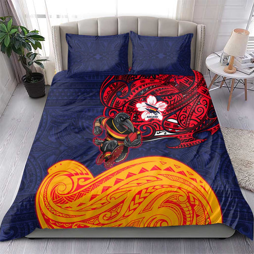 Adelaide Crow Mascot Bedding Set Polynesian Tribal Pattern Bold Island Style