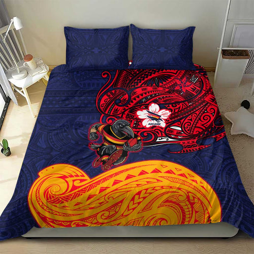 Adelaide Crow Mascot Bedding Set Polynesian Tribal Pattern Bold Island Style
