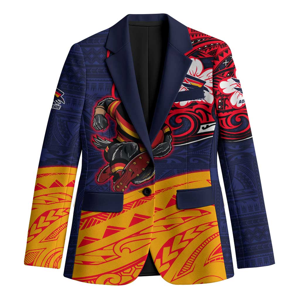 Adelaide Crow Mascot Blazer Polynesian Tribal Pattern Bold Island Style