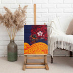 Adelaide Crow Mascot Canvas Wall Art Polynesian Tribal Pattern Bold Island Style