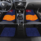 Adelaide Crow Mascot Car Mats Polynesian Tribal Pattern Bold Island Style