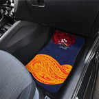 Adelaide Crow Mascot Car Mats Polynesian Tribal Pattern Bold Island Style