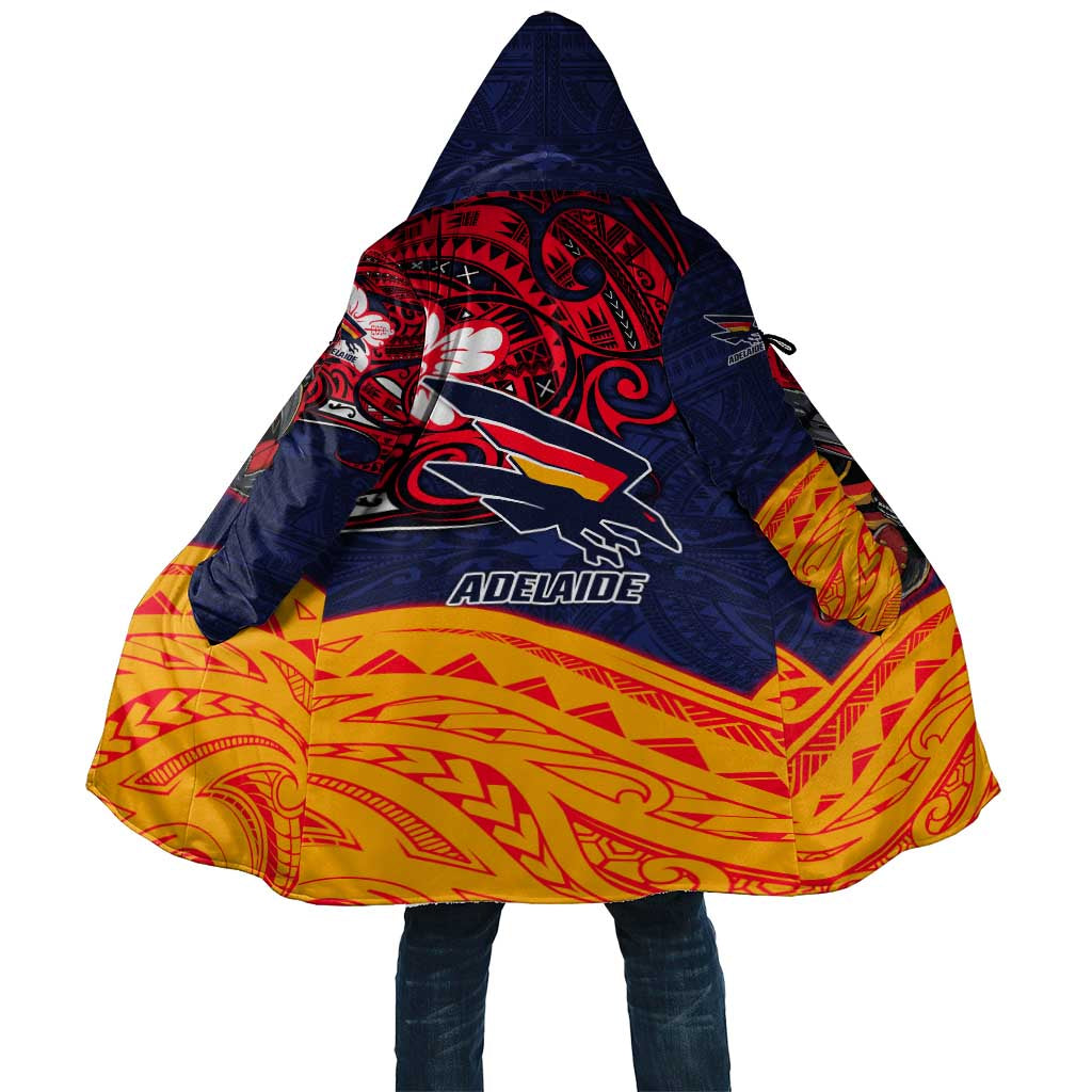 Adelaide Crow Mascot Cloak Polynesian Tribal Pattern Bold Island Style