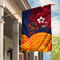 Adelaide Crow Mascot Garden Flag Polynesian Tribal Pattern Bold Island Style