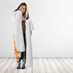 Adelaide Crow Mascot Hooded Blanket Polynesian Tribal Pattern Bold Island Style