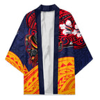 Adelaide Crow Mascot Kimono Polynesian Tribal Pattern Bold Island Style