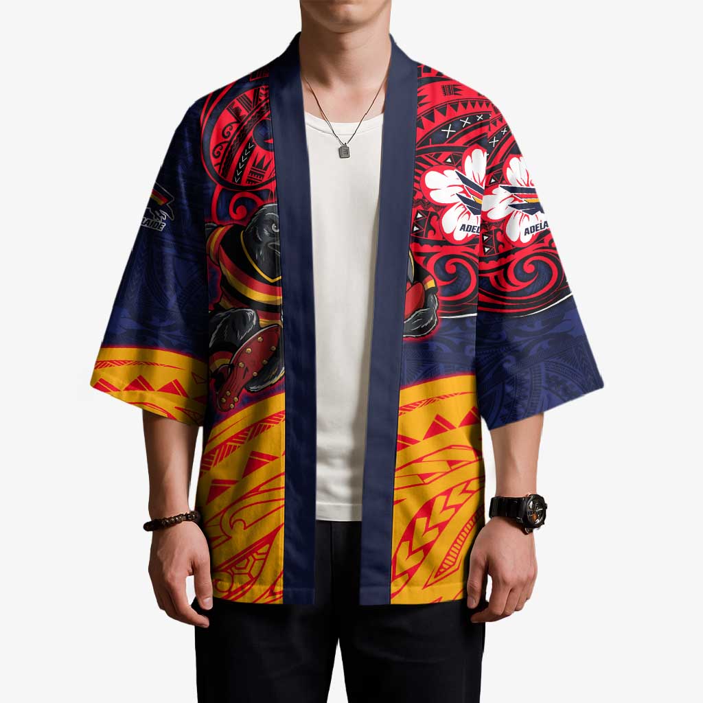 Adelaide Crow Mascot Kimono Polynesian Tribal Pattern Bold Island Style