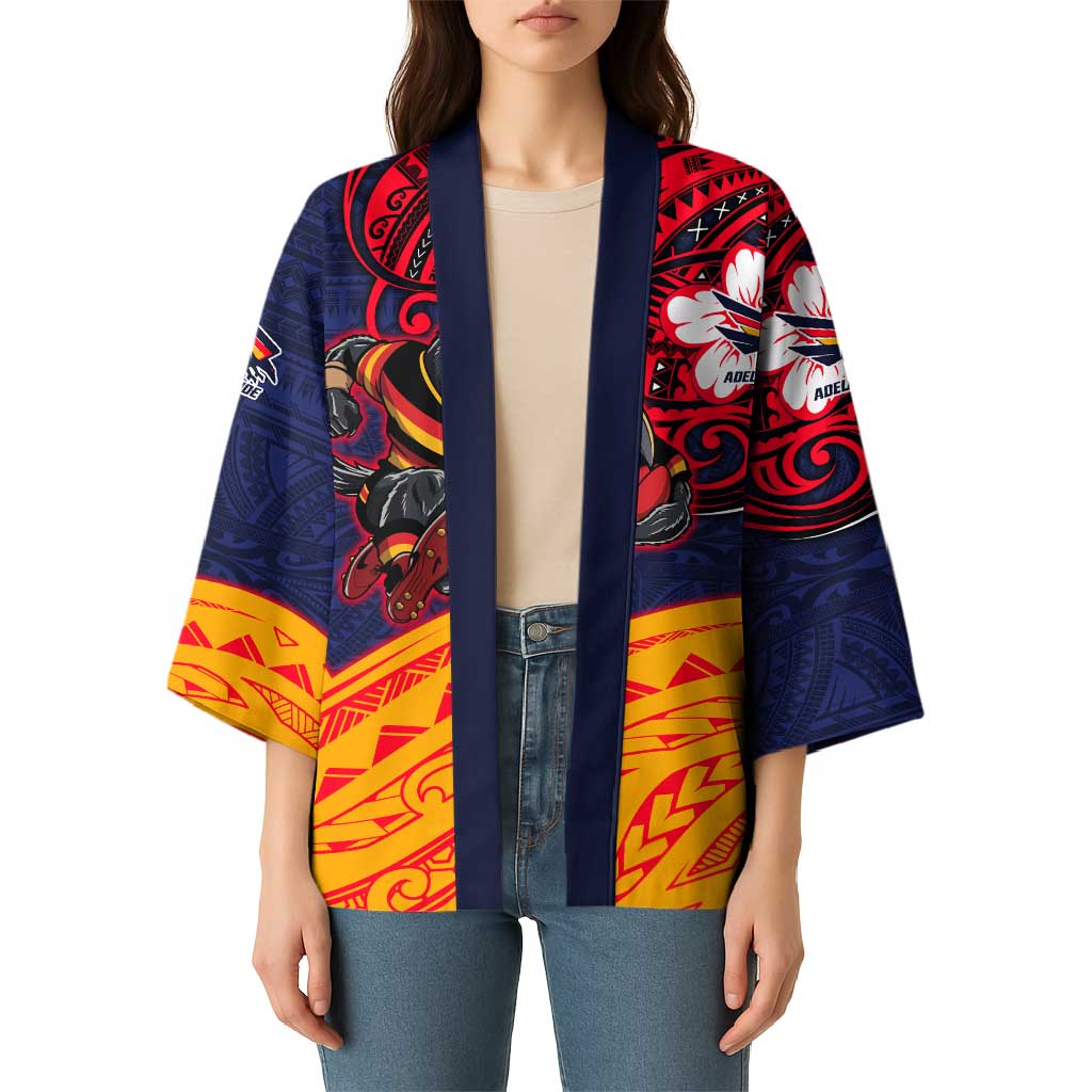 Adelaide Crow Mascot Kimono Polynesian Tribal Pattern Bold Island Style