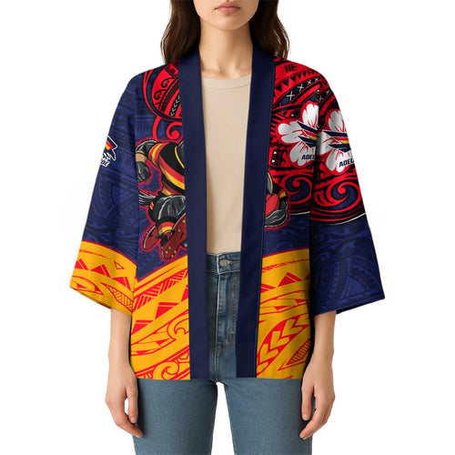 Adelaide Crow Mascot Kimono Polynesian Tribal Pattern Bold Island Style