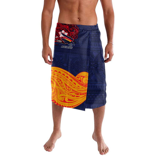Adelaide Crow Mascot Lavalava Polynesian Tribal Pattern Bold Island Style