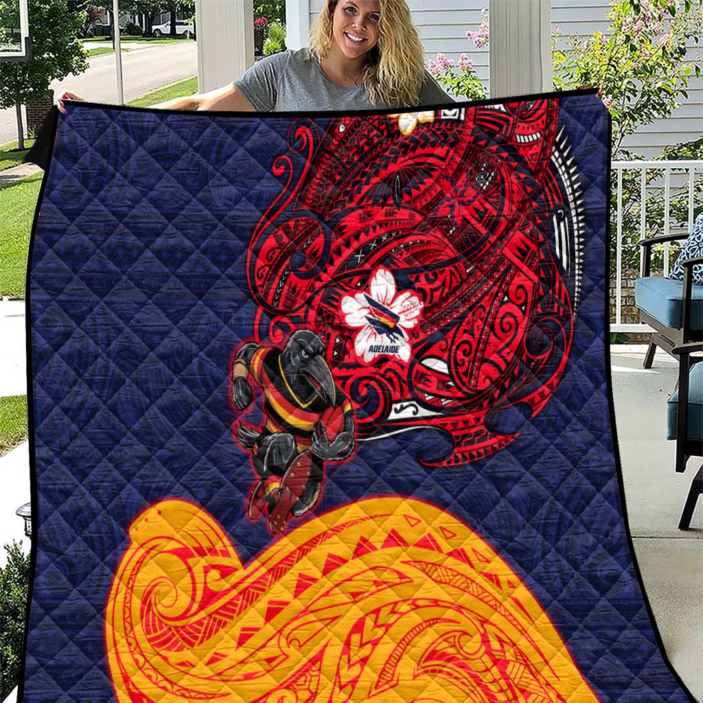 Adelaide Crow Mascot Quilt Polynesian Tribal Pattern Bold Island Style
