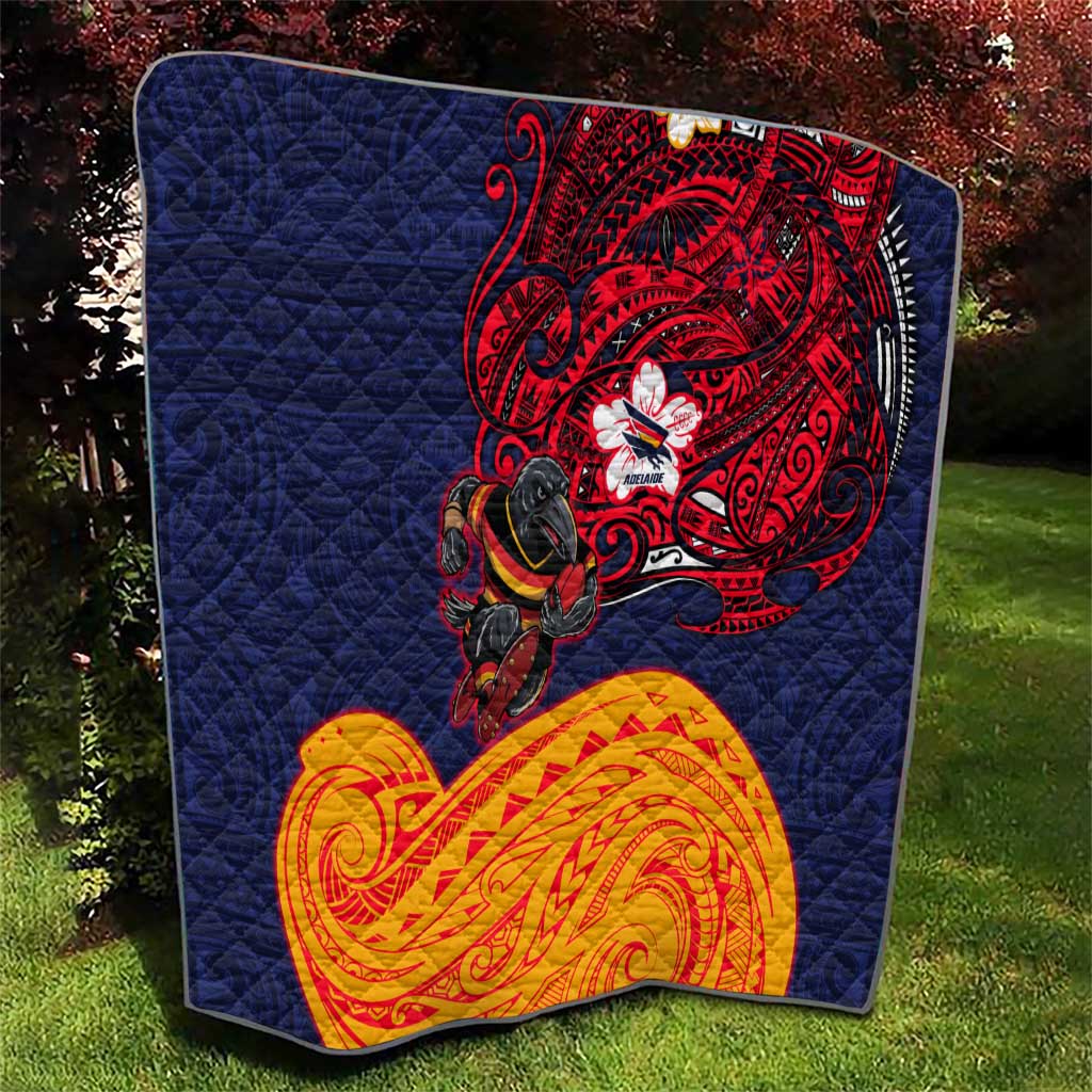 Adelaide Crow Mascot Quilt Polynesian Tribal Pattern Bold Island Style