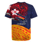 Adelaide Crow Mascot Rugby Jersey Polynesian Tribal Pattern Bold Island Style