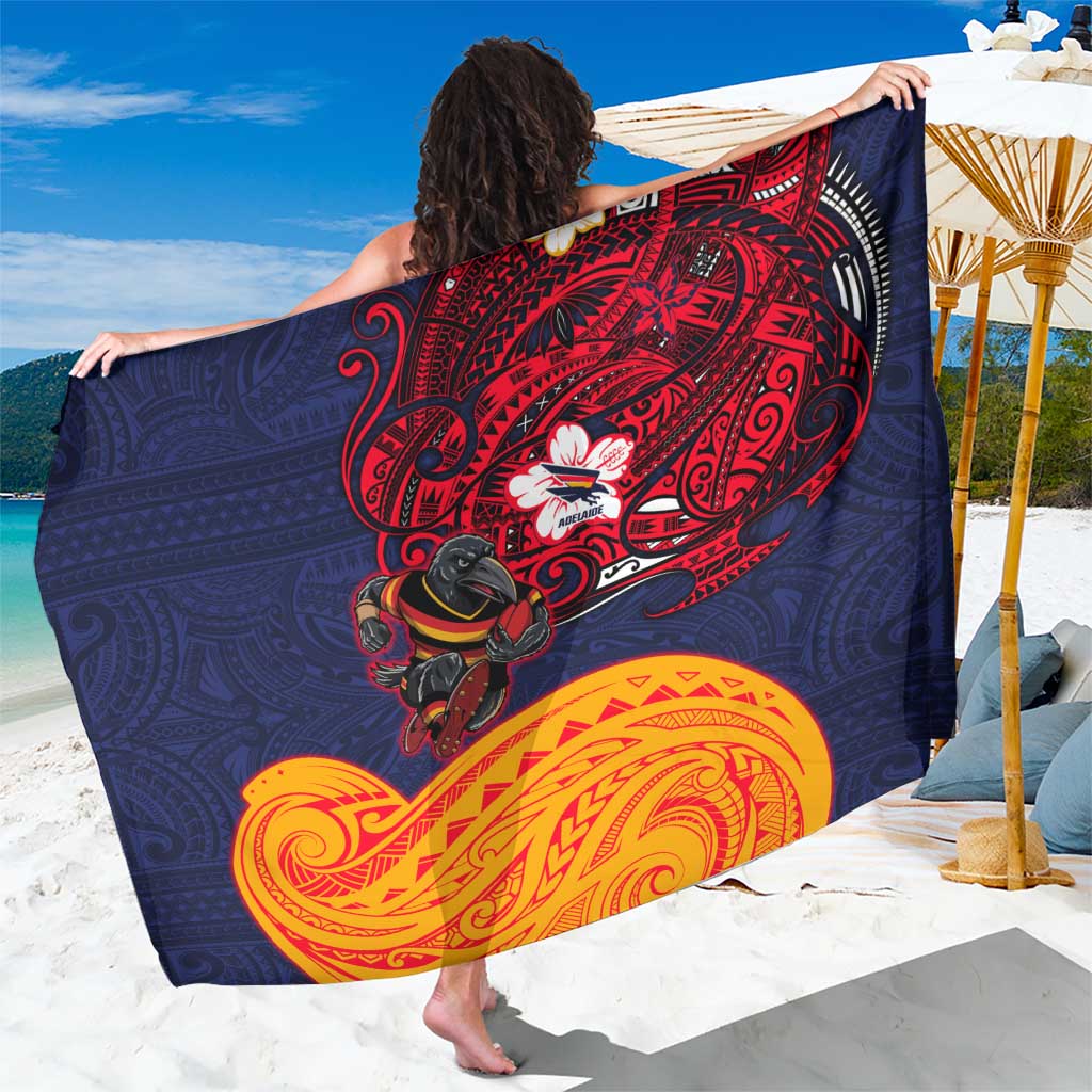 Adelaide Crow Mascot Sarong Polynesian Tribal Pattern Bold Island Style