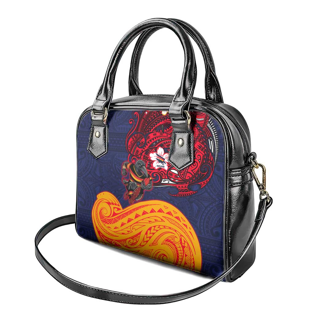Adelaide Crow Mascot Shoulder Handbag Polynesian Tribal Pattern Bold Island Style