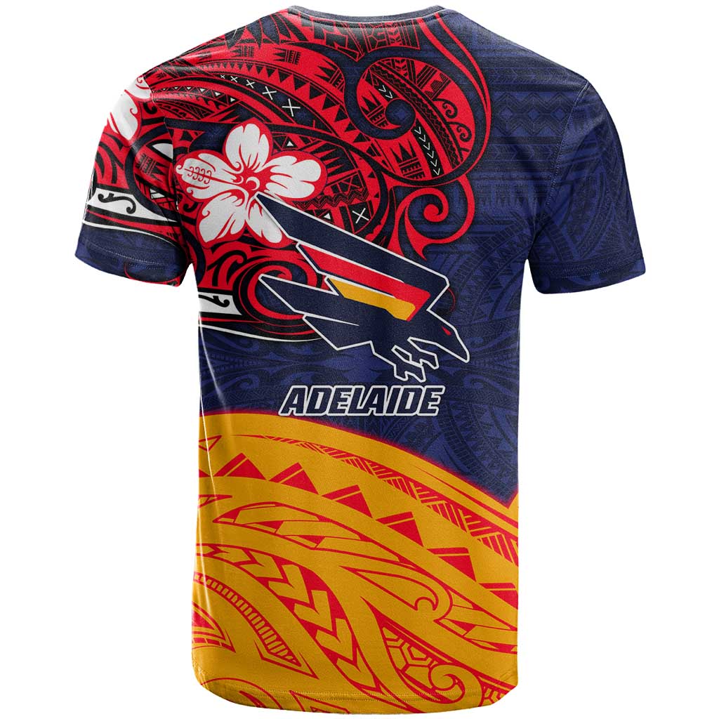 Adelaide Crow Mascot T Shirt Polynesian Tribal Pattern Bold Island Style