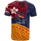 Adelaide Crow Mascot T Shirt Polynesian Tribal Pattern Bold Island Style