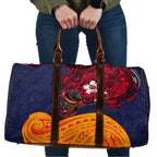 Adelaide Crow Mascot Travel Bag Polynesian Tribal Pattern Bold Island Style