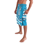 Adelaide Strikers Lavalava Aboriginal Dot Art Cyan Blue - Tribal Wave Pattern